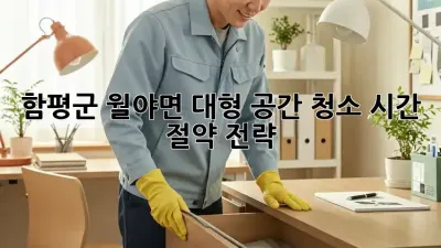 함평군 월야면 대형 공간 청소: 시간 절약 전략